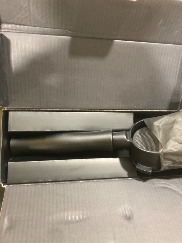 Photo 1 of Normcore 54mm Bottomless Naked Portafilter Fits 54mm Breville Sage Machines, Titanium PVD Coating Portafilter Group Head with Black Anodized Aluminum Handle