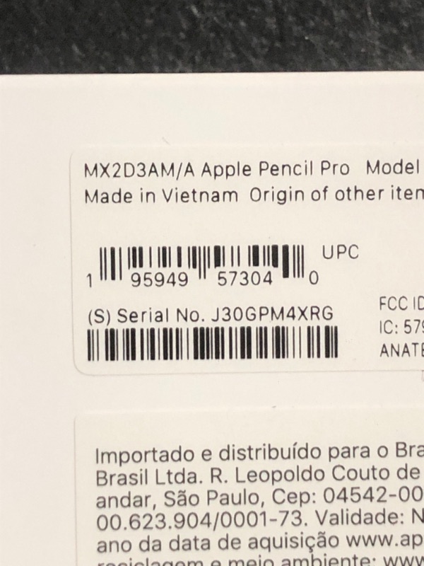 Photo 1 of Apple Pencil Pro: Latest Model - Device Compatibility Check Required - Pixel-Perfect Precision, Tilt and Pressure Sensitivity, Perfect for Note-Taking, Drawing, and Art. Charges and Pairs Magnetically