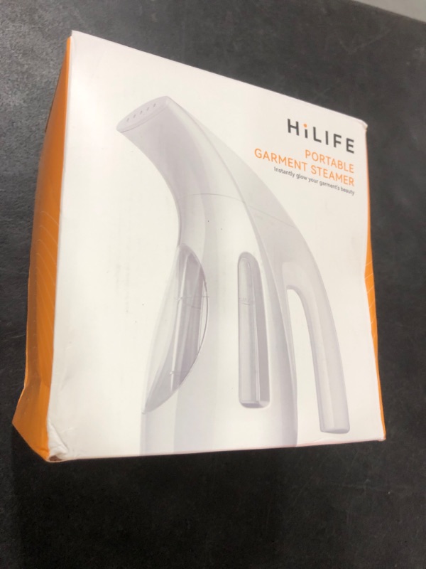 Photo 1 of HiLIFE Steamer for Clothes, Portable Handheld Design, 240ml Big Capacity, 700W, Strong Penetrating Steam, Removes Wrinkle, for Home, Office(ONLY FOR 120V)-Black