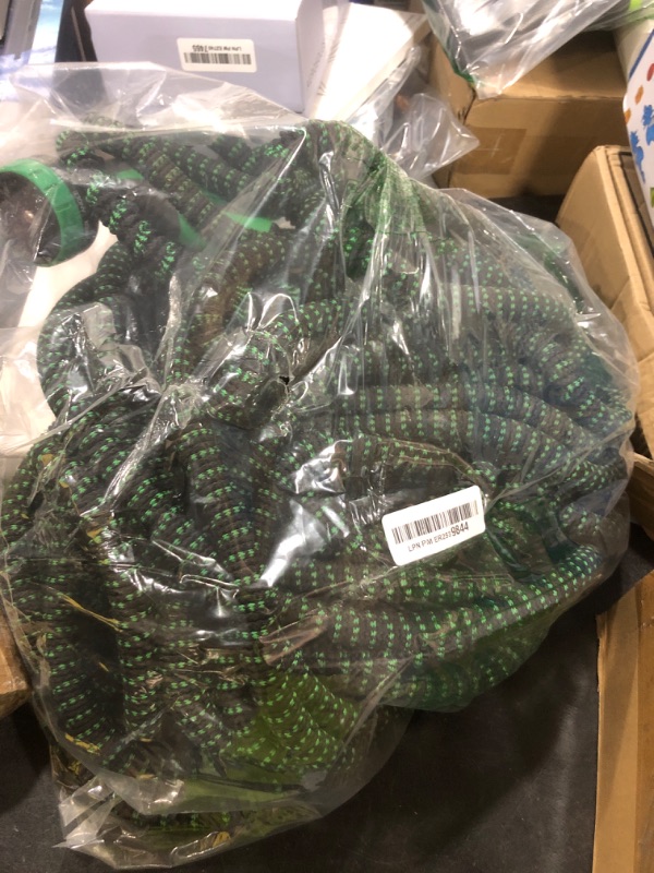 Photo 1 of 200 ft Expandable Garden Hose - Durable 3750D Fabric, 4-Layer Latex Core, Solid Brass Connectors Expanding Water Hose - 10 Spray Nozzles & Convenient Storage Bag Included