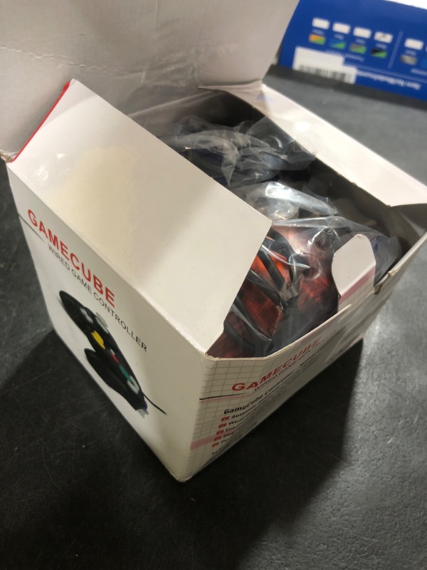 Photo 1 of Reiso Gamecube Controller, 2 Pack NGC Classic Wired Controller for Wii Game cube Console (Clear Red and Clear Blue)
