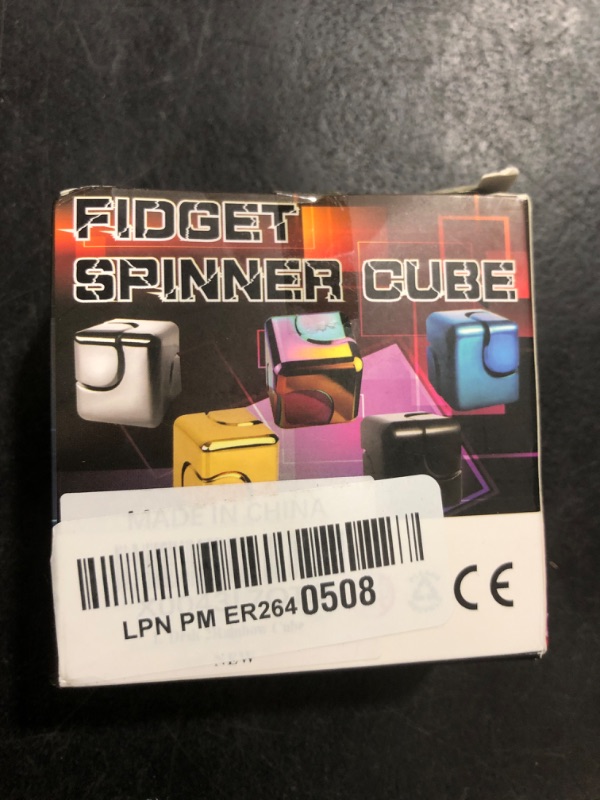 Photo 1 of 2 Pc Fidget Spinner Toys Cube Adults, Easter Basket Stuffers for Teens Metal EDC Cool Desk Gadgets Office Toys Small Anxiety Figette Sensory Toy, ADHD Tool Fingears Figet Stress Valentine Gift For Boy