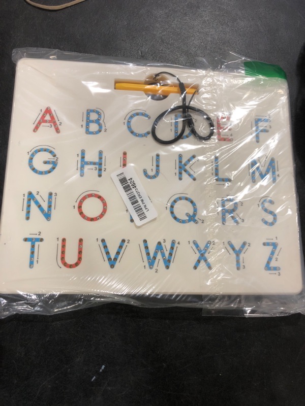 Photo 1 of GAMENOTE Double Sided Magnetic Letter Board - 2 in 1 Alphabet Magnets Tracing Board for Toddlers ABC Letters Uppercase & Lowercase Practicing Learning Education Toys