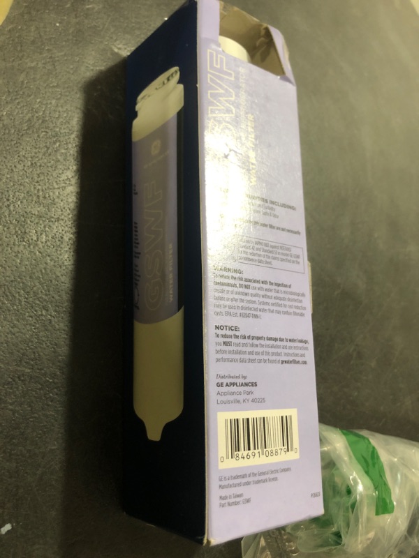 Photo 1 of GE Refrigerator Water Filter - GSWF, 1 Count