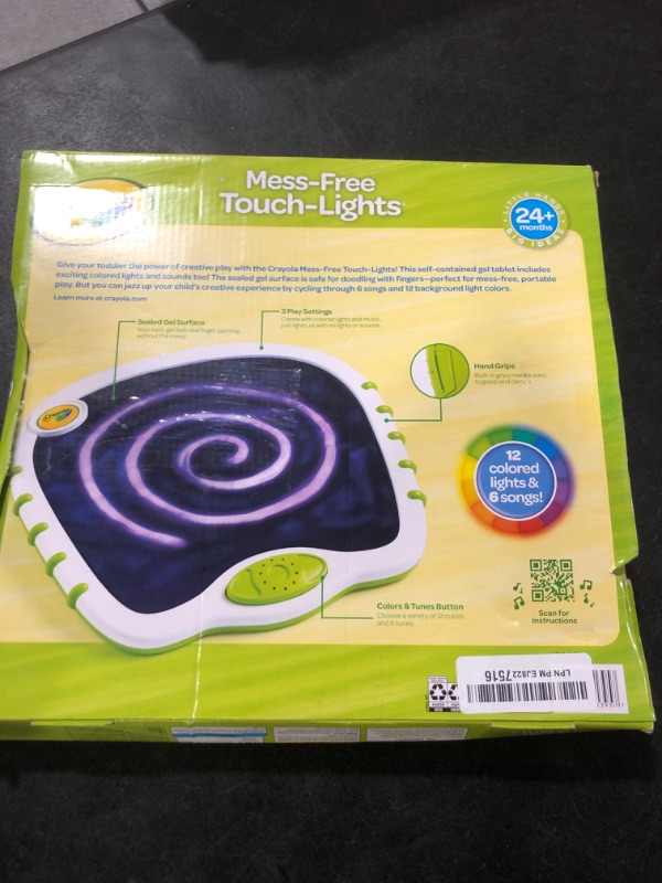 Photo 1 of Crayola Toddler Touch Lights, Musical Sensory Toys for Toddlers, Light Up Drawing Pad, Mess Free Painting, Travel Activity, Gift for Toddlers, 2+