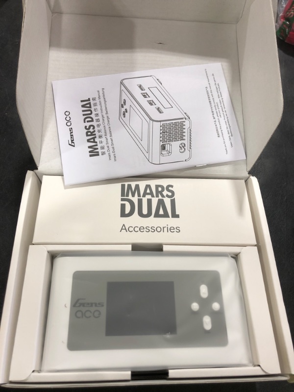 Photo 1 of Gens Ace Lipo Battery Charger Imars Dual Smart Lipo Charger 15A AC 200W DC 600W RC Charger?White?