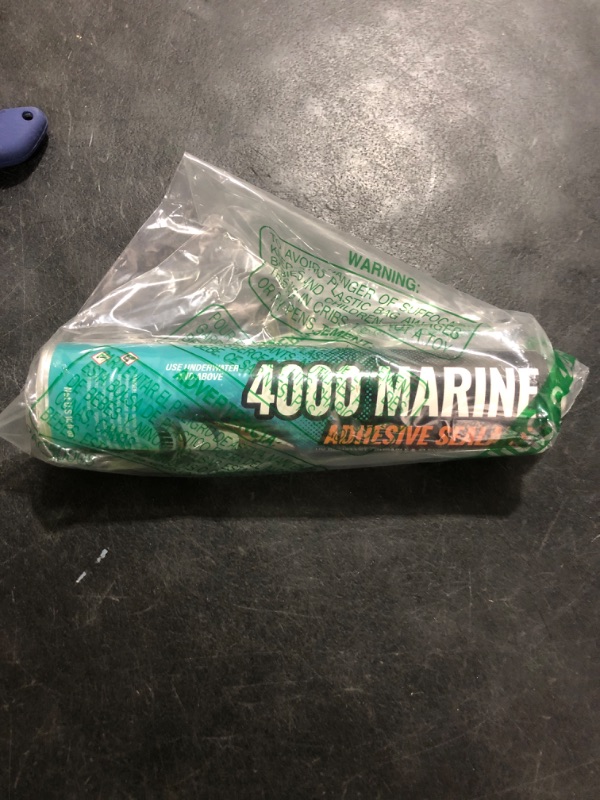 Photo 1 of 4000/4200 Marine Sealant - Fast-Cure, High-Bond, UV-Resistant Underwater Marine Adhesive Sealant for Boats, Hulls, Decks, and RVs - with Gloves, Nozzle, White 10 oz