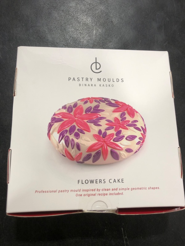 Photo 1 of DINARA KASKO Flowers silicone mold for baking. Geometric 3D silicone mold for cake or mousse. By world famous pastry chef