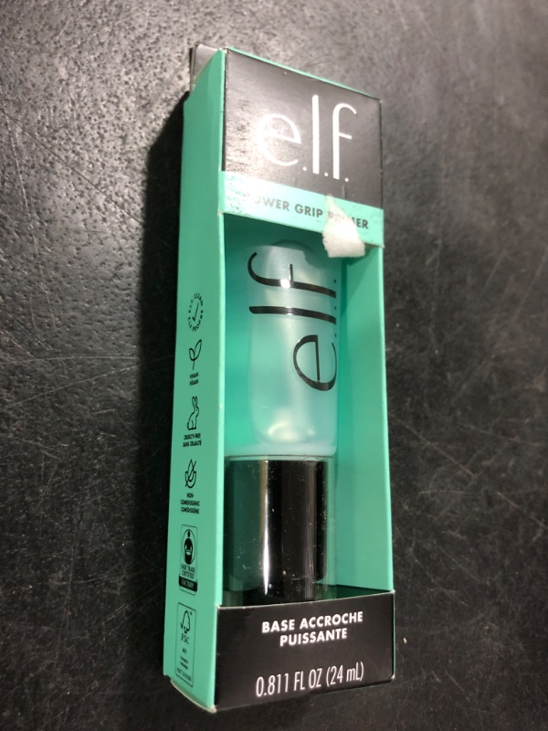 Photo 1 of e.l.f. Power Grip Primer, Gel-Based & Hydrating Face Primer For Smoothing Skin & Gripping Makeup, Moisturizes & Primes, 0.811 Fl Oz (24 ml.)