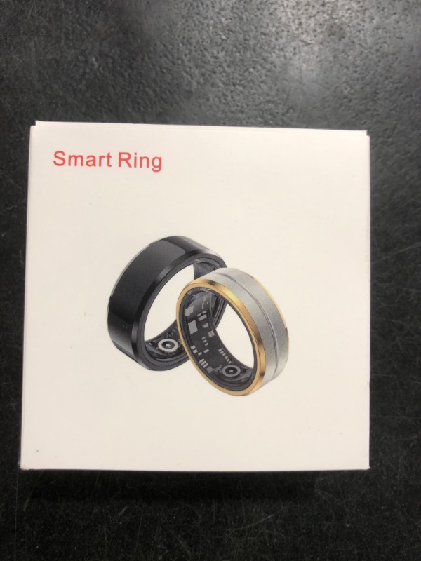Photo 1 of GenXenon Fitness Tracker Smart Ring,Step Counter,Heart Rate Blood Oxygen Sleep Tracker Health Ring, 5ATM Waterproof Long Battery Life Smart Rings Compatible with iOS & Android (Blue, US 9)