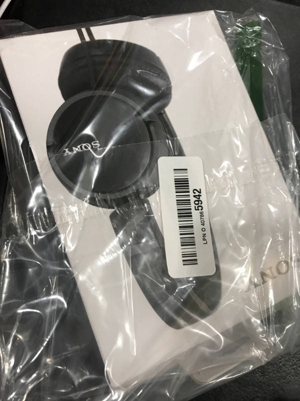 Photo 1 of Sony ZX Series Wired On-Ear Headphones, Black MDR-ZX110