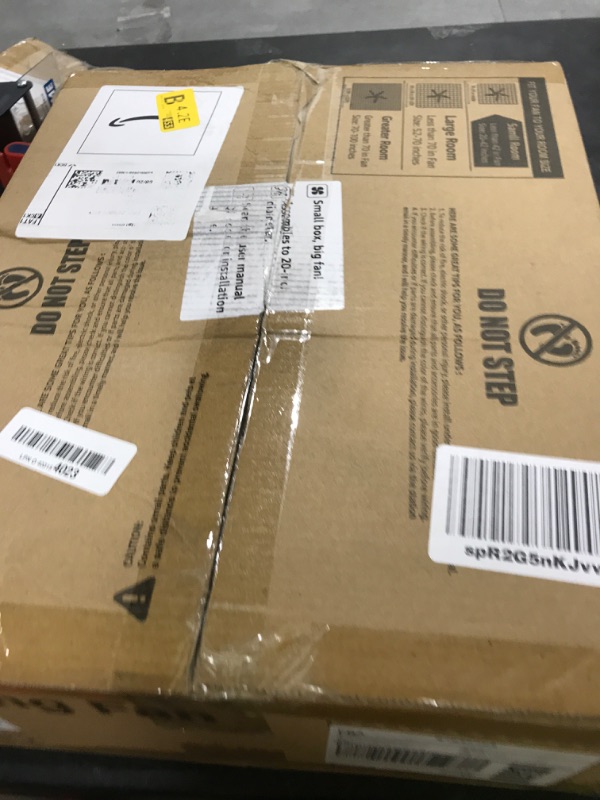 Photo 1 of ZMISHIBO Ceiling Fans with Lights and Remote, 19.7'' Low Profile Ceiling Fan, 3000-6000K Dimmable Modern Flush Mount LED Fan Light, 6 Wind Speeds, White Fandelier Ceiling Fans for Bedroom