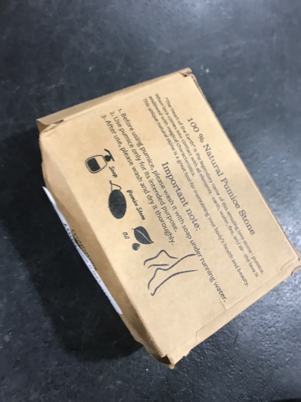 Photo 1 of Pumice Stone - Natural Earth Lava Black - Callus/Corn Remover for Feet Heels and Palm - Pedicure Exfoliation Tool - Dry Dead Skin Scrubber - Health Foot Care