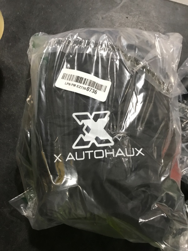 Photo 1 of X AUTOHAUX Motorcycle Cover Lightweight Half Cover Outdoor Waterproof Rain Dust Protector Black L Fits Most Sport Adventure Touring Cruiser Dress Touring