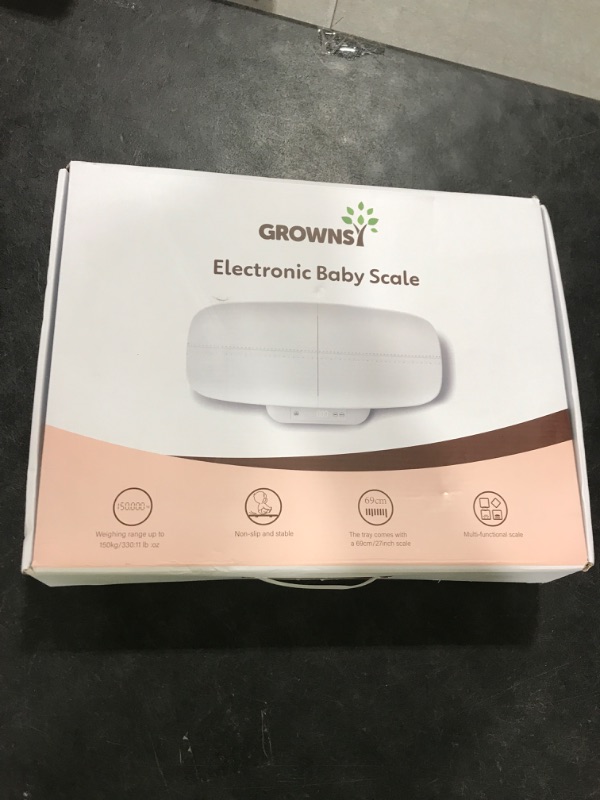 Photo 1 of Baby Scale, Multifunctional Baby Weight Scale, Pet Scale for Puppy, Cat, Adult Scale Up to 330lbs, Accurate Digital Scale with Hold Function, 27-inch Height Measurement, 5 Units, LED Screen