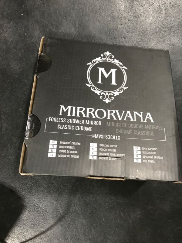 Photo 1 of MIRRORVANA Fogless Shower Mirror for Shaving with Upgraded Suction, Anti Fog Shatterproof Surface and 360° Swivel, No Magnification, 6.3" x 6.3" (Chrome)