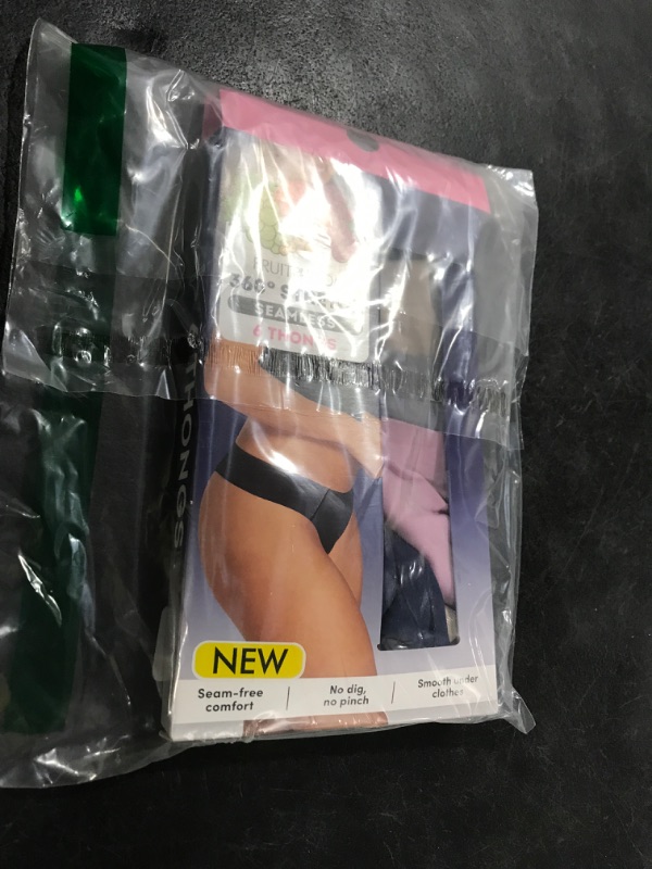 Photo 1 of Fruit of the Loom Women's Thong Underwear | Lightweight and Stretchy for All Day Comfort | Assorted Multipacks, 6 Pack-Seamless-Colors May Vary, 6