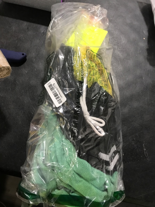 Photo 1 of Newcotte 11 Pcs Kids Soccer Referee Kit Halloween Children Referee Costume Umpire Gear Set Youth Ref Shirt Pants Socks Whistle with Lanyard Penalty Flag Soccer Card(Age 10-12)