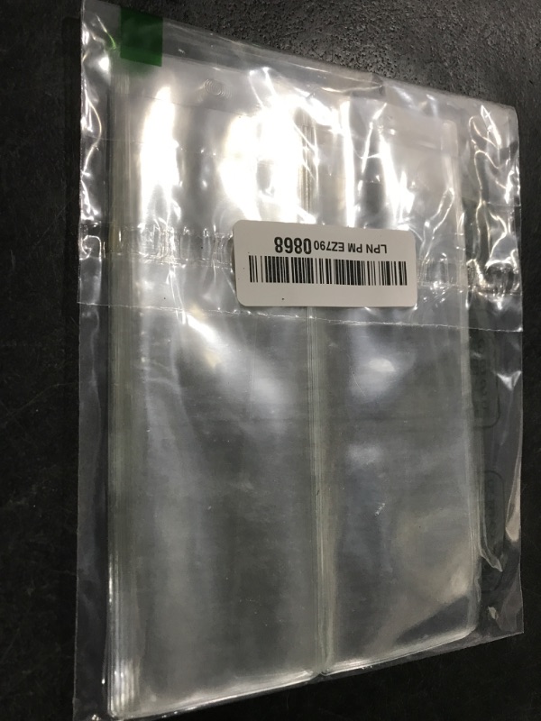 Photo 1 of Nyvexon 20 Pack Clear Bookmark Sleeves, Plastic Bookmark Packaging, 7.17 x 2.36 Inches