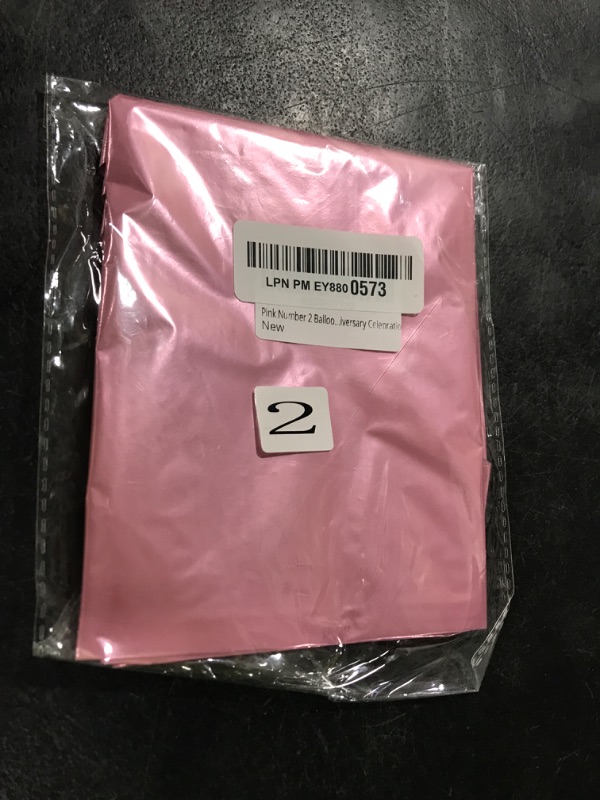 Photo 1 of Pink Number 2 Balloon 40 Inch, Big Large Foil Helium Number Balloons, Jumbo Giant Mylar Number 2 Balloons for 2 Second Birthday Party Decorations Supplies Anniversary Celebration
