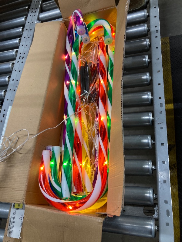 Photo 1 of 10PK Extra Tall 30inch Extra Bright 120 LED 8 Modes Large Christmas Candy Cane Pathway Lights Outdoor Decoration Flashing Outdoor Lighted Up Christmas Light Decor for Garden Yard