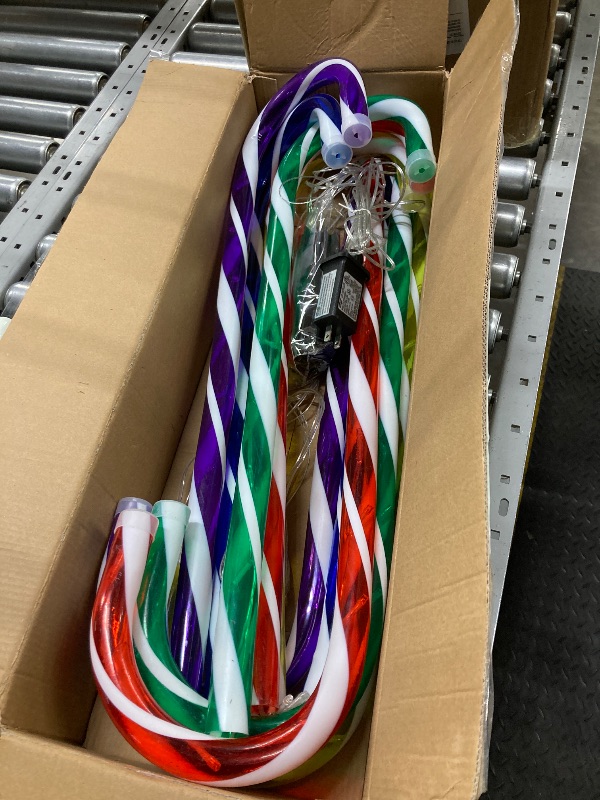Photo 1 of 10PK Extra Tall 30inch Extra Bright 120 LED 8 Modes Large Christmas Candy Cane Pathway Lights Outdoor Decoration Flashing Outdoor Lighted Up Christmas Light Decor for Garden Yard
