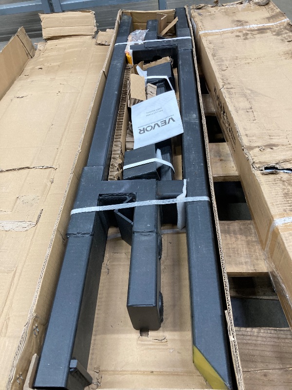 Photo 1 of ***MISSING BOLTS***VEVOR Pallet Forks, 4000 lbs Clamp on Pallet Forks, 60" Total Length Heavy Duty Pallet Forks with Adjustable Stabilizer Bar, Tractor Bucket Forks for Loader Bucket Skid Steer Tractor***MISSING BOLTS***
