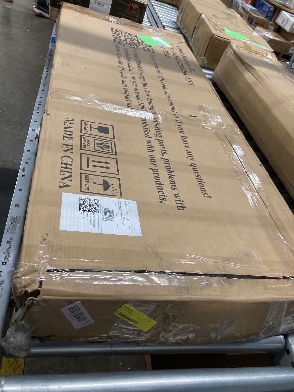 Photo 1 of 130 Gallon Resin Deck Box, Outdoor Lockable Storage Container for Patio Cushions, Garden Tools, Pool Supplies, Toys, Waterproof and UV Resistant, Reinforced Rib Design, Black