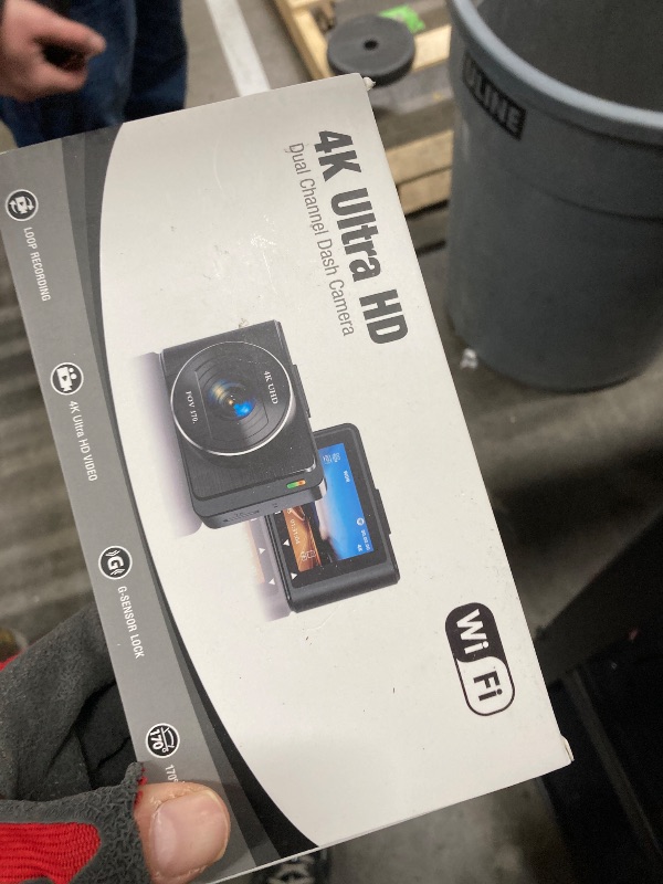 Photo 1 of Dash Camera, 4K/1080p Dash Camera Front and Rear, Built-in 5GWiFi, Dash Cam with 64GB SD Card, Full HD 2.0” IPS Screen, for App Control, G-Sensor, Loop Recording, and Parking Mode