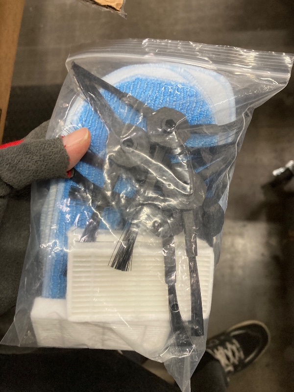 Photo 1 of 16 Pack Replacement Accessories Kit Compatible With ILIFE V9 V9 Pro A12 PRO Robot Vacuum,6 Side Brushes,5 Mop Pads,5 Hepa Filters