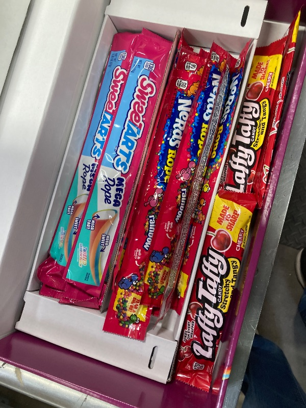 Photo 1 of ***MISSING PIECES 22 Pieces ONLY*** Nerds, SweeTARTS, Trolli and  Laffy Taffy Party Mix Candy  ***BB: 4/30/2026***