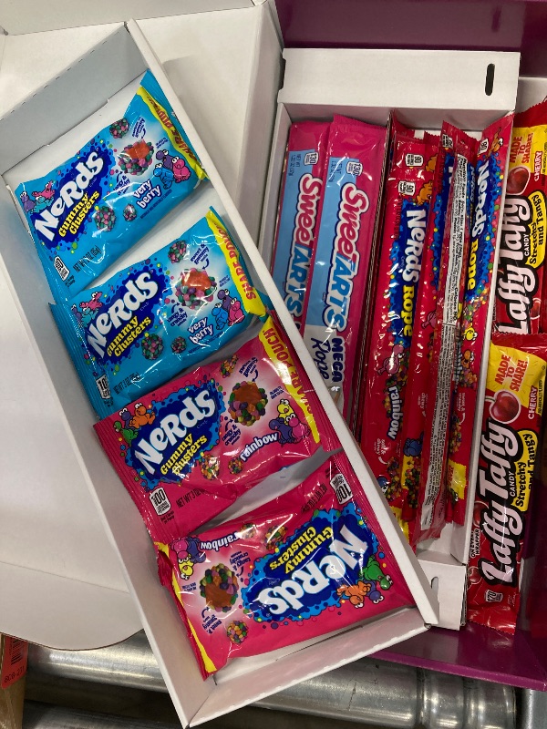 Photo 1 of ***MISSING PIECES 22 Pieces ONLY*** Nerds, SweeTARTS, Trolli and  Laffy Taffy Party Mix Candy  ***BB: 4/30/2026***