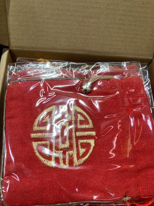 View 2 of 12 Pcs Chinese New Year Horse Decorations Lunar New Year fengshui Coins 2026 Red Tassel Ornaments with Wealth Success Good Luck Hanging Decorations for Gifts Home Car Decor