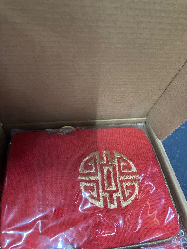 Photo 1 of 12 Pcs Chinese New Year Horse Decorations Lunar New Year fengshui Coins 2026 Red Tassel Ornaments with Wealth Success Good Luck Hanging Decorations for Gifts Home Car Decor