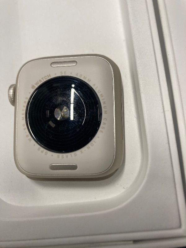 Photo 1 of **Missing charger** Apple Watch Series 10 [GPS 46mm case] Smartwatch with Jet Black Aluminum Case with Black Sport Band - M/L. Fitness Tracker, ECG App, Always-On Retina Display, Water Resistant