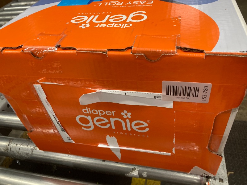 Photo 1 of **USED PAIL ONLY***Diaper Genie Signature Gift Set,White, Includes 1 Diaper Pail,1 Easy Roll Refill 48 Bags