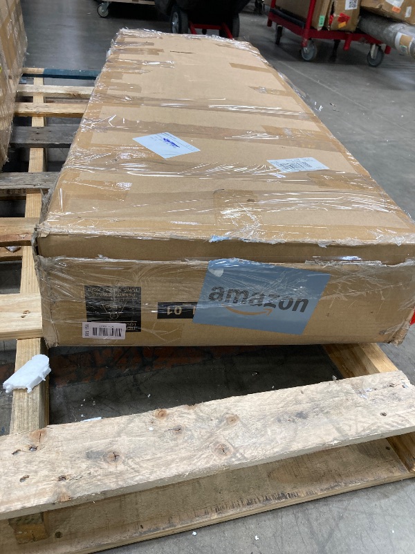 Photo 1 of ***THE FIREPLACE IS MISSING**CABINETS ONLY INCLUDED***VASAGLE Fireplace TV Stand for TVs up to 65 Inches, 18-Inch ELectric Fireplace with Remote, Farmhouse Entertainment Center, Media Console Table for Living Room, Rustic White and Honey Brown ULTV540W01*