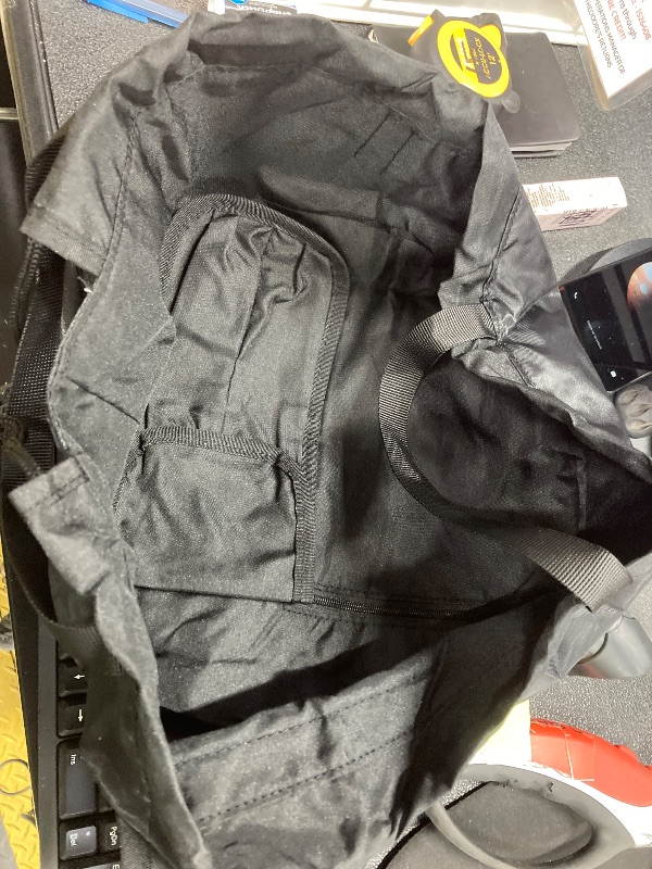 Photo 1 of ***NO MAKE UP INCLUDED*BLACK BAG ONLY***SUMBABO Drawstring Makeup Bag Open Flat – Barrel Drawstring Cosmetic Bag for Women Toiletry Bag for Travel with Brush Bag (Black)***NO MAKE UP INCLUDED*BLACK BAG ONLY***