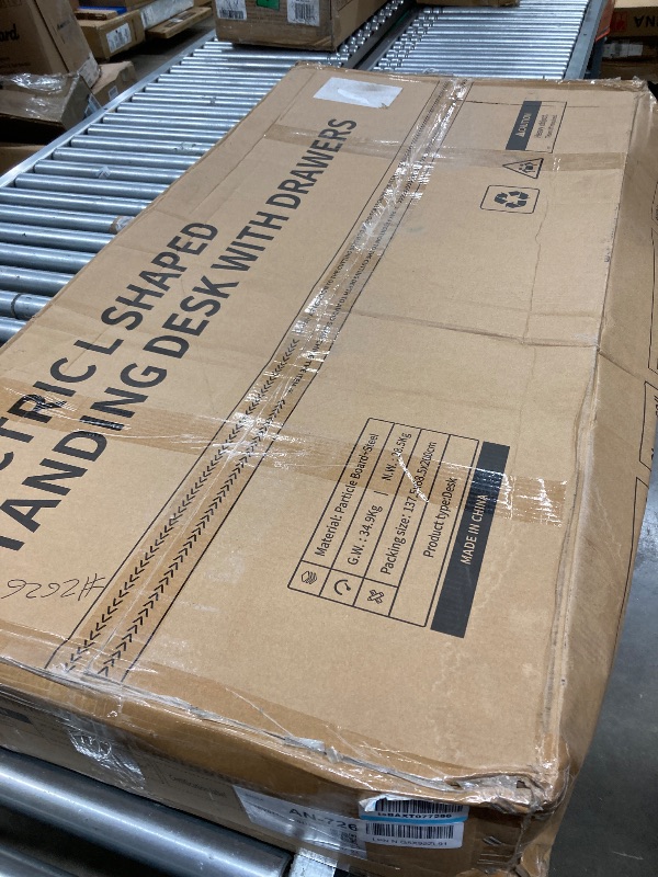 Photo 1 of Huuger 63 Inch L Shaped Desk with Power Outlets and USB-C Port, Reversible Computer Desk, Larger Office Corner Gaming Desk, 0.95 Inch Thicker Desktop, Metal Frame, for Home Office, Study, Grey