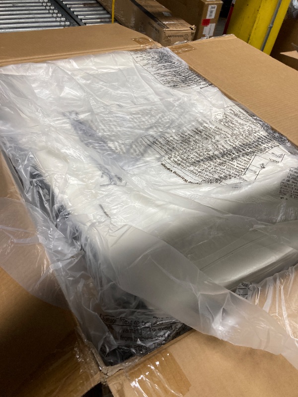 Photo 1 of ***BASE OF CHAIR IS MISSING***BOX 1 OF 2 ONLY***Adult Manual Recliner Chair with 360° Swivel, Faux Leather Reclining Sofa Rock, Adjustable Backrest and Footstool, Concealed Pull Lever, Modern Living Room Armchair, White***BASE OF CHAIR IS MISSING***BOX 1