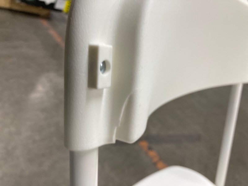 Photo 1 of **6 CHAIRS HAVE CRACKS OR CHIPS ON TOP/4 ARE IN GOOD CONDITION**CONCETTA Plastic Folding Chair Set of 10, 330LB Load Capacity Lightweight for Indoor/Outdoor, White