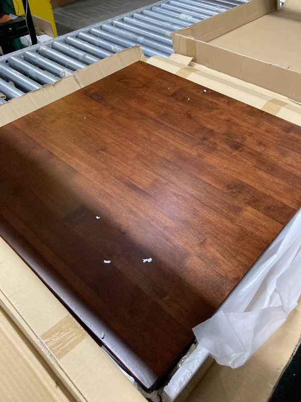 Photo 1 of **MISSING HARDWARE***KitchenSource.com 29.5 Walnut Brown Contemporary Square Dining Table