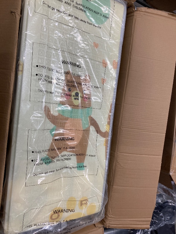 Photo 1 of "XDMTWLKJ Large Baby Playpen with Crawling Mat, Oxford Cloth, 79""x71"""
