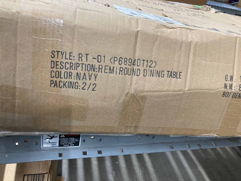 Photo 1 of 
Benjara EMI 47 Inch Dining Table, Oval Top, X Shaped Metal Frame, Finish, Navy Blue and Chrome