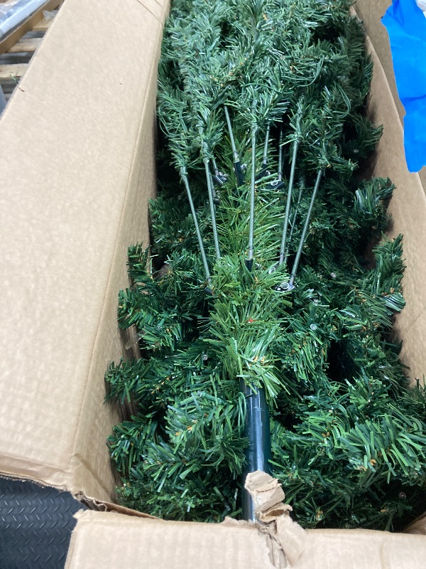 Photo 1 of ***NOT ALL CHRISTMAS BALLS ARE INCLUDED***VAVSEA 7.5ft Pre Lit Christmas Tree with 18pcs Ball, Artificial Christmas Tree with Lights, Xmas Tree for Holiday Party, Indoor and Outdoor Decoration***NOT ALL CHRISTMAS BALLS ARE INCLUDED***