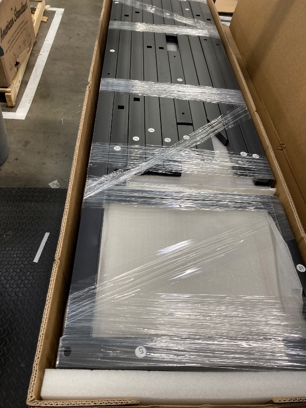 Photo 1 of ***(BOX 2 OF 2 -MISSING BOX #1 -SELLING AS IS )*** Bellemave Queen Loft Bed with Desk & Wardrobe, Heavy Duty Metal Loft Beds Frame with Storage Stairs, LED Loft Bed Queen Size with Charging Station & Safety Guardrails, Dark Wood Grain