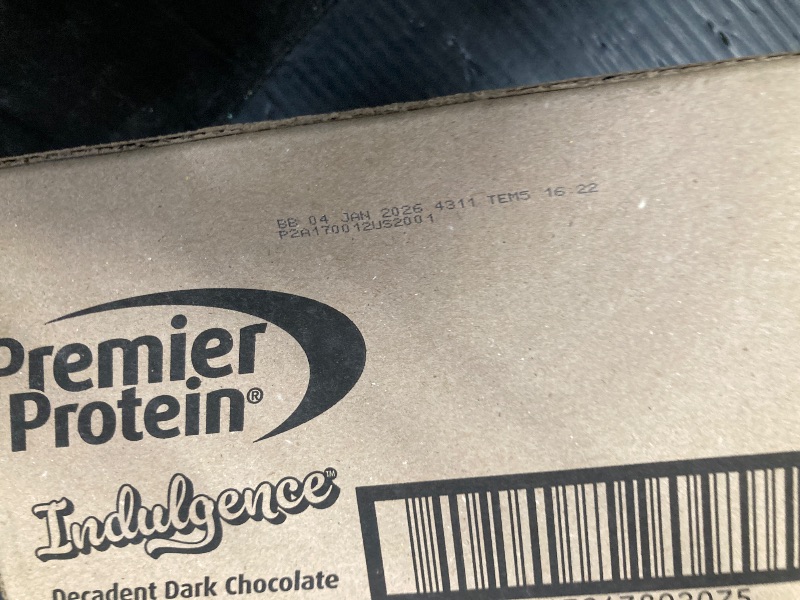 Photo 1 of ***BB JAN 04/2025**Premier Protein Shake INDULGENCE, Decadent Dark Chocolate, 30g Protein, 170 Calories, 3g Sugar, 11.5 fl oz, 12 Pack (Packaging May Vary)