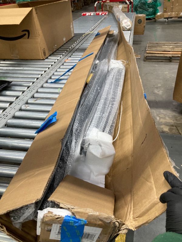 Photo 1 of VIVOHOME 2-Pack 6 Step Hand Rails for Outdoor Steps, Galvanized Steel Railing, Black Oval Exterior Hand Railing for Porch, Deck, or Indoor Stairs, Railing Kit