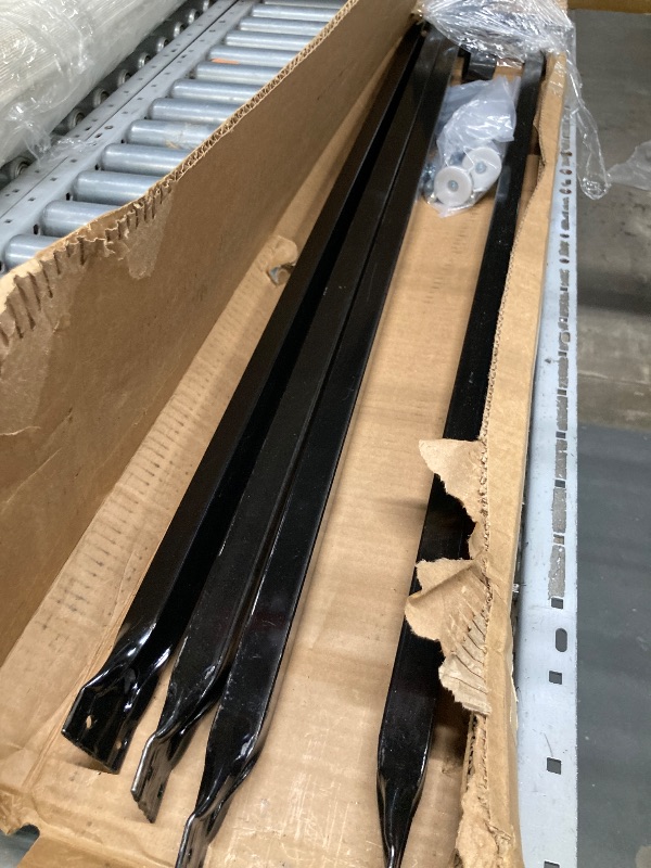 Photo 2 of Universal Bed Slats Center Support System | Fully Adjustable Length & Height Tubular Steel with 4 Legs | Fits California King, King, Queen & Full Bed Frames
