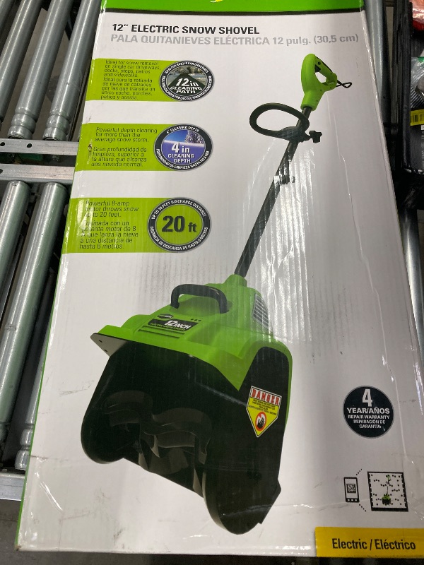 Photo 1 of ***only reference**Greenworks 80V (75+ Compatible Tools) 12” Brushless Cordless Snow Shovel, 2.0Ah Battery and Charger Included